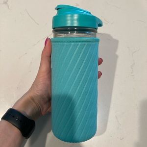 Mason Tops 16oz glass w/ lid and sleeve NWOT